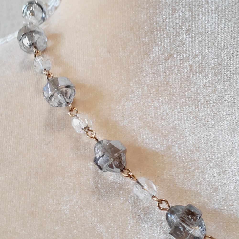 John Wind Crystal and Orchid Necklace - Picture 2 of 9